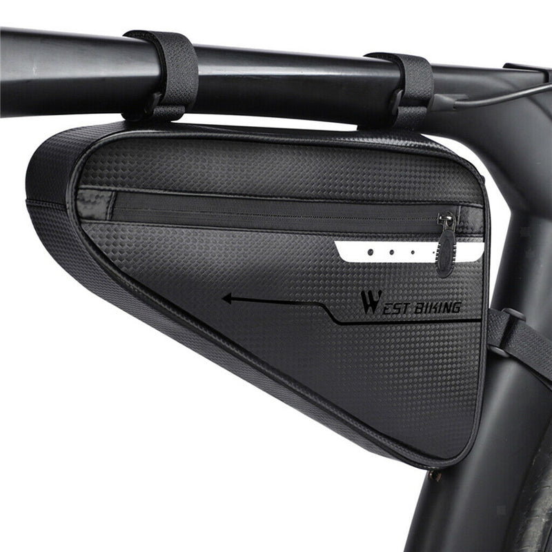 Waterproof Triangle Cycling  Front Tube Frame Saddle Bag Phone Pouch