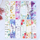 30pcs/set Flowers Bookmarks Message Cards Book Notes Paper Page Holder for Bo 3C