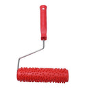 7inch Embossed Raindrop Painting Roller with Plastic Handle for Wall Decora