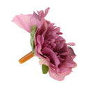 50pcs Artificial Silk Peony Bridal Flower Heads for Clips Wedding Purple