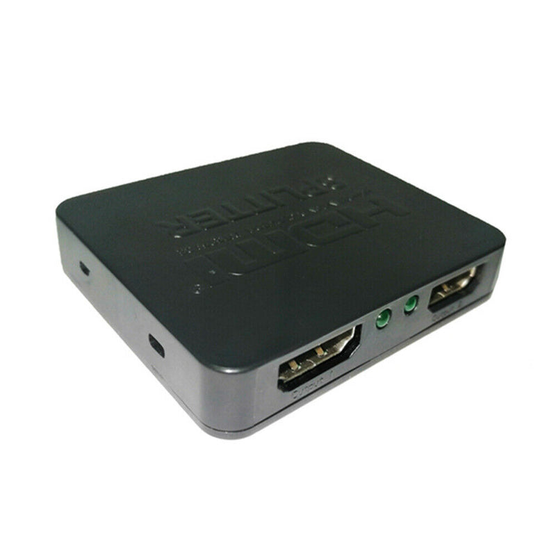 1 in 2 out HDMI Splitter TV Monitor 4K Audio Video Display Adapter Stripper