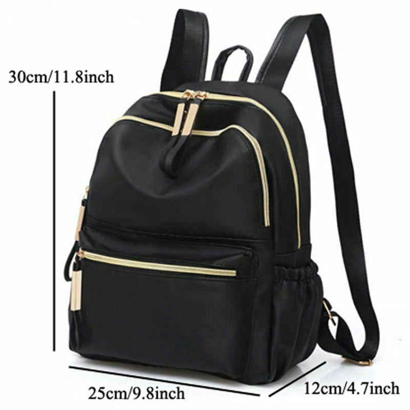 Casual Oxford Backpack Women Black Waterproof School Bags for Teenage Girls M9S2