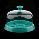 Watchmaker Watch Repair Parts Holder Tray Dust Cover 6-slot Organizer Blue