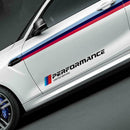 2pcs Car Stickers M Performance Limited Edition Side Door Decals (Black)