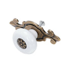 1 Pair Ceramic Door Drawer Cupboard Handle Pull Knobs Bronze Zine Alloy Bas W6K4