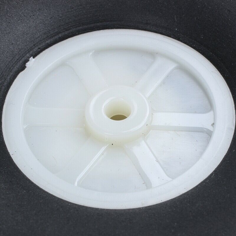3.5 Inch RC Airplane Black PU Tire Wheel With Beige Plastic Hub Super Light H7J1