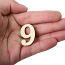 10Pcs Wooden Numbers for DIY Crafts Birthday Wedding Party Tables Decoration
