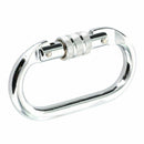Carbon Steel Climbing Carabiner Screw Lock Hiking Rope For 25KN Clip . Hook L1H6