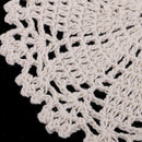 7" Round Cotton Crochet Lace Doily Placemat Table Mug Cup Mat Decor Coasters