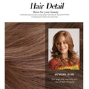 Brown Long Curly Hair with Adjustable Wig Cap to Fit Any Head Size for Women -