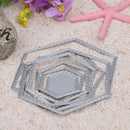 Hexagon Spiral Metal Cutting Dies  Scrapbooking Embossing DIY Paper Card Die Cut