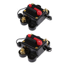 Car Stereo Audio Fuse Holder Inline Inverter 80+250AMP DC12V-24V Car Push Button