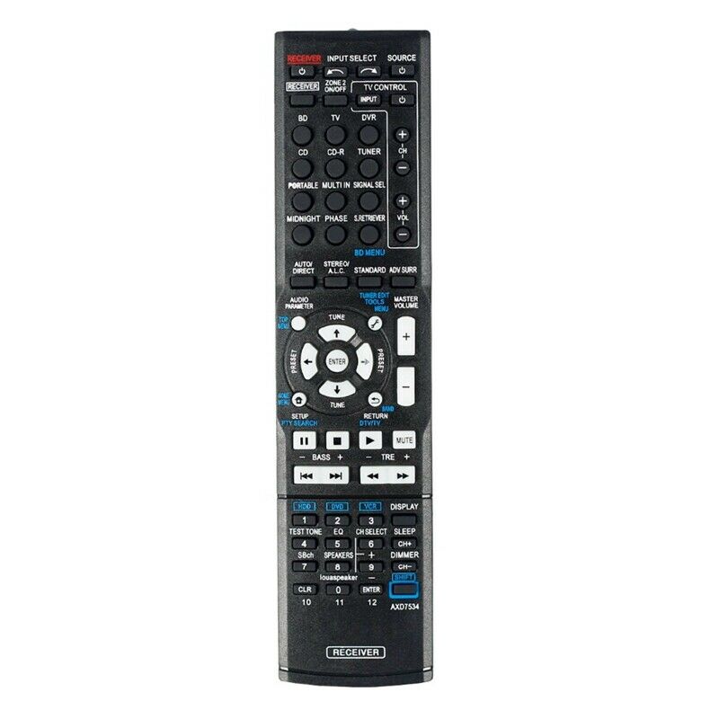 5X(Axd7534 New Remote Control For Pioneer Av Receiver Home Theater Axd7534 C1U3)