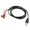 USB To 2 RCA Cable USB Adapter To Audio Jack Easy Operation Cable