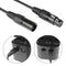 5Pcs 3 Pin XLR Male to Female Cable for Speaker Microphone Amplifier 0.6m