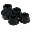 5 Pack 12x21mm Round Rubber Bumpers Black Feet Spacers for Electronics, Computer