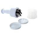 White Stainless Steel Kitchen Press Vegetable Onion Garlic Food Chopper Cut