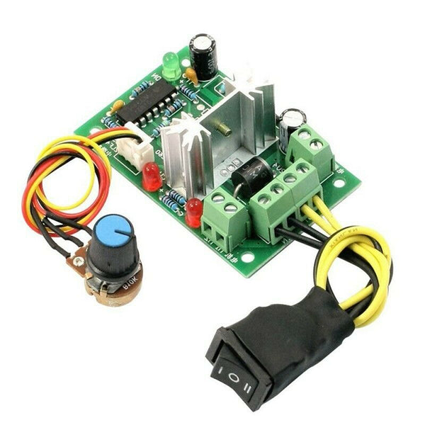 6-30V DC Motor speed Controller Reversible PWM Control Forward / Reverse Sw V3D4