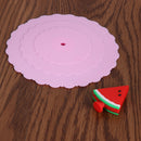 Cartoon Fruit Dustproof Reusable Silicone Cup Cover Seal Lid (Watermelon) A