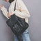 Korean Style Women PU Leather Casual Backpack Rivet Travel Bag School Bag