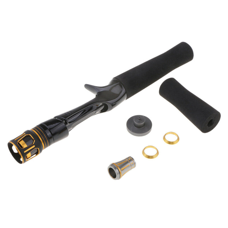 Fishing Spinning Rod Handle Grip Reel Seat Handle Split Grip W/ Carbon Tube