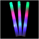 12 pcs Light Up LED Foam Stick Rally Rave Cheer Tube DJ Flashing Glow Wand