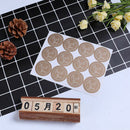 120Pcs Round Thank You Kraft Paper Stickers Cake Gift Packaging Labels SealSEAU