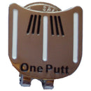 Magnetic cap clip removable metal golf one putt aiming ball marker set whit