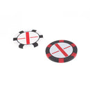 Premium Two-Sided Poker Chip Golf Ball Markers Putt Position Symbol