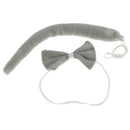 Girls Animal Costume Mouse Headband Tails Bow Tie Gloves Skirt Fancy Dress