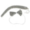 Girls Animal Costume Mouse Headband Tails Bow Tie Gloves Skirt Fancy Dress
