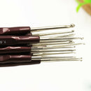16pcs ABS Handle Crochet Hooks Handle Knitting Needles Set Crochetings and