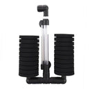 Aquarium Biochemical Sponge Double Water Filter Pump Black S7H4