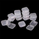 5Pcs Mini Clear Plastic Small Box Jewelry Earplugs Container Storage Box JR
