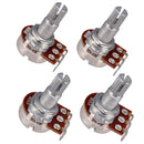 Metric Full Size 18mm Split Shaft Pots A500K & B500K Guitar Potentiometers, 4