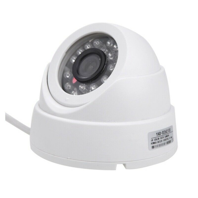 1/3 CCD 1000TVL 24 LED IR Cut Security Indoor Dome CCTV Camera 3.6mm PAL