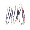 10pcs 3PIN Reduce PC Fan Speed Noise Extension Resistor Power Cable Cord WireOZ