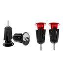 2 Pair Cycle Bike Handlebar End Plugs Bicycle Handle Bar Grips Cap Black Red