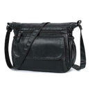 Fashion Shoulder Messenger Bags Leather Soft Crossbody Bags Multi-pocket Purse