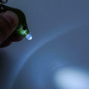 Mini Compact Keyring 2 Led Light Torch White Keychain Portable Flashlight