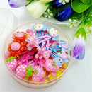 10Pcs Cartoon Beads Candy Color Hair Clips Girls Hair Ties Kids BB Hairpi N.ES