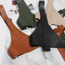 Pu Leather Strap Belt Brief Irregular Personality Girdle Women Fashion Tide
