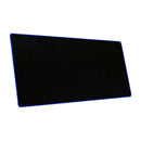 Black Anti-Slip Laptop Computer Gaming Mouse Pad Keyboard Mat with Blue-dege