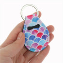 Coin Holder Chapstick Holder Neoprene Keychain Lip Palm Holder Floral Print
