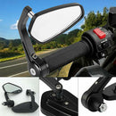 1 Pair Motorcycles Rear-view Mirror Steering Angle Mirror Universal Size 7/8 Kw
