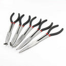 1X(5-Piece Set Of Multi-Function Stainless Steel 11-Inch Long Needle-Nosed