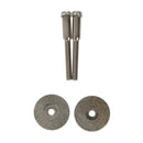 10 x Diamond Cutting Wheel Discs Blades + 2 Arbor Shaft for Rotary Tools 20