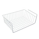 Storage Space Under Shelf Basket For Storage Bookcase Closet Kitchen - Whit