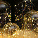 Battery Operated LED Lights Glass Cloche Table Lamp Fairy Lights Crafts B