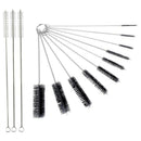 Nylon Cleaning Brush Set of 10 for Bottle, Tube, Jar and Most Narrow Contai U2R7